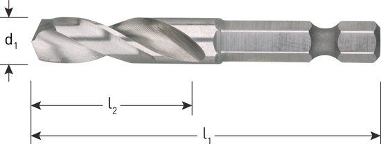 Rotec HSS-G boorbit, 1/4''-E6.3, ø8,5