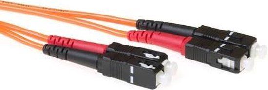 ACT RL3003 Glasvezel Patchkabel Duplex LSZH SC/SC 62,5/125µm OM1 - 3 meter