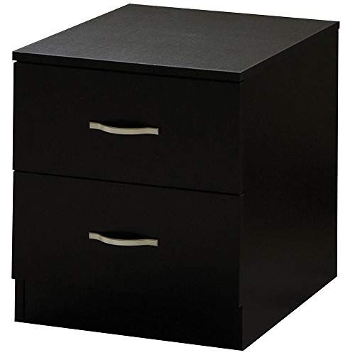 Home Discount Riano Nachtkastje met 2 Laden - Slaapkamermeubel - 5055998404687