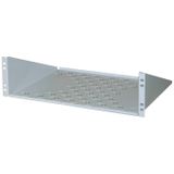 Apranet 26510009 19 inch Plaque de sol pour baie de brassage 3 U Perforée Gris clair