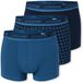 Uncover by Schiesser Schiesser Uncover 3 Pack Shorts Heren Onderbroek - Blauw - UNCOVER Cotton