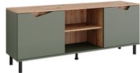 Vicco Marelle meuble TV – 150 x 60 cm avec 2 portes Vert/Artistique