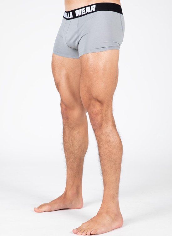 Gorilla Wear Boxershorts 3-Pack - Grijs / Blauw / Rood - 2XL