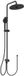 Ideal Standard CeraTherm Doucheset zonder kraan, diameter 26 cm, 2 jets, zijde zwart BD747XG
