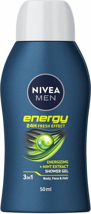 Nivea Men Energy Douchegel - 50 ml - Reisformaat