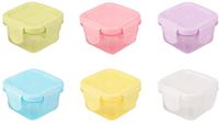 Ibenzoa® Set de 6 petites boîtes de conservation avec couvercle
