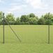 Euro-clôture avec fixation au sol 10 x 1,5 m Acier revêtu de PVC Gris