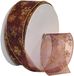Morex Ribbon 7405.60/50-619 Sneeuwvlok 6,3 cm X 50 YD Nylon Sheer Bedraad Glitter Lint, Bourgondië/Goud