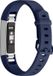 By Qubix - Compatible Fitbit bandje - Geschikt voor Fitbit Alta HR siliconen bandje met gesp - Maat: Large - Donkerblauw Smartwatch bandje
