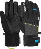 Reusch Louis R-TEX® XT Unisex Vingerhandschoenen Zwart-Geel Maat 10