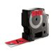 DYMO D1 Standard Labels - Black on Red - 24mm x 7m