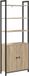 vidaXL Boekenkast 6-laags 60 x 24 x 161 cm bewerkt hout sonoma eiken