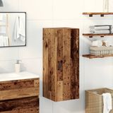 vidaXL Wandkast, antieke look, 34,5 x 34 x 90 cm, houtvezel