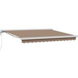 Maison Exclusive - Pare-soleil électrique, 3 x 2,5 mètre, couleur taupe, 100% polyester