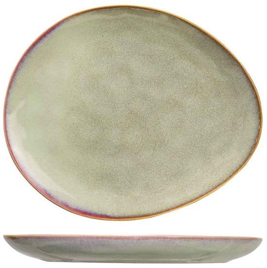 Cosy & Trendy Ontbijtborden Trentino Groen & Roze - Set van 4