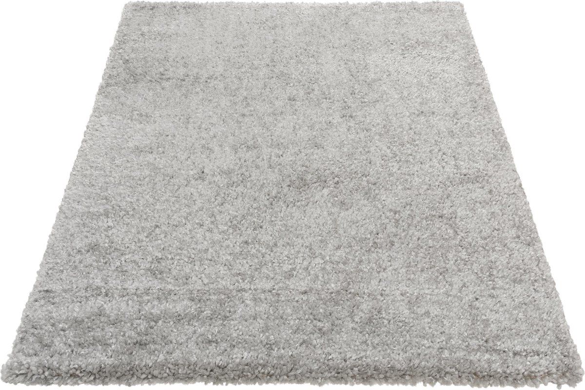 Mynes Home Vloerkleed - Moderne Shaggy Tapijt - Grijs - 80X150 - 4260665262366