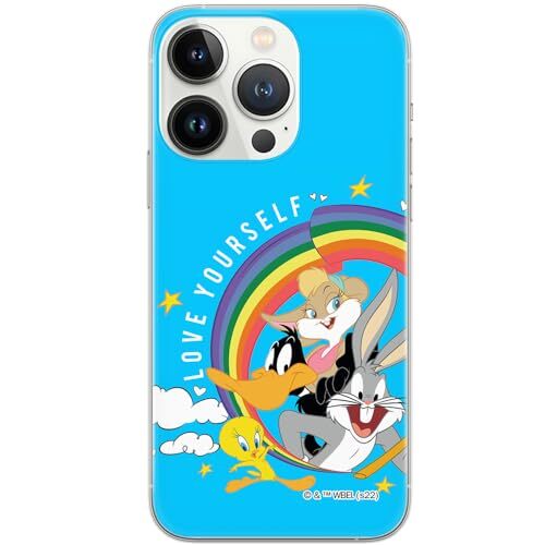 ERT GROUP ERT GROUP mobiel telefoonhoesje voor Iphone 13 PRO origineel en officieel erkend Looney Tunes patroon 016 optimaal aangepast aan de vorm van de mobiele telefoon, hoesje is gemaakt van TPU