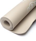 Phoenix Import Mani Bhadra Yogi & Yogini Premium TPE yogamat chakra beige – 61 cm x 183 cm x 0.5 cm