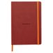 RHODIA 117437C - Soepel Notitieboek Nacarat - A5 14,8 x 21 cm - Dot Stippen - 160 pagina's - Clairefontaine Ivoor Papier 90 g/m² - Leeslint, Elastieksluiting - Imitatieleer - Collectie Rhodiarama