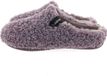 Verbenas YORK CURLY Pantoufle Femme Violet/Lilas Laine Taille 37