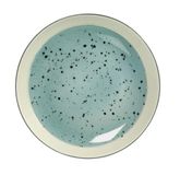 H&h Set van 6 borden van aardewerk, mimosa, blauw, fruit, 20,5