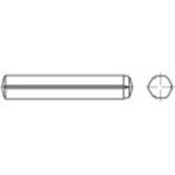 TOOLCRAFT 136211 Cilindrische kerfstift (Ø x l) 2.5 mm x 16 mm Staal 250 stuk(s)