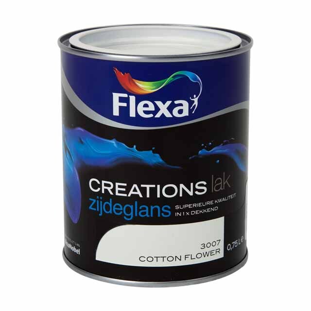 FLEXA Creations - Lak Zijdeglans - 3007 - Cotton Flower - 750 ml