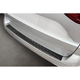 Zwart Volkswagen Multivan T7 2021- 'Ribs' Zwart RVS Achterbumperprotector