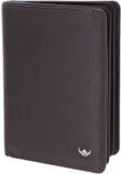 Golden Head Leren identiteitskaarthoesje Polo RFID Protect Ausweisetui met Scheinfach 4476 Dunkelbraun