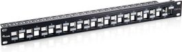 Equip Patchpanel 24x RJ45 Cat6a 19 1U Keystone Noir