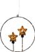 Annas Collection Cirkel met twee sterlampjes 42led classic op batterij met timer ip20 3x28x29 cm noir