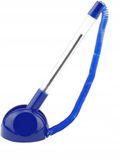 D.RECT Pen aan een ketting - receptie pennenhouder voor een modern, georganiseerd bureau - zelfklevende pen op koord, schrijfkleur blauw