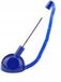 D.RECT Pen aan een ketting - receptie pennenhouder voor een modern, georganiseerd bureau - zelfklevende pen op koord, schrijfkleur blauw