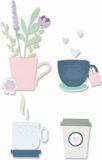 Sizzix Thinlits Die Set Tea Cups 23 Pieces