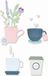 Sizzix Thinlits Die Set Tea Cups 23 Pieces
