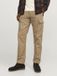 Jack & Jones Heren Cargo Broek JPSTKANE JJBARKLEY comfort/relaxed Beige 30W / 30L Volwassenen