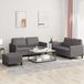 Maison Exclusive - Ensemble de canapés 3 pièces avec coussins, en similicuir gris