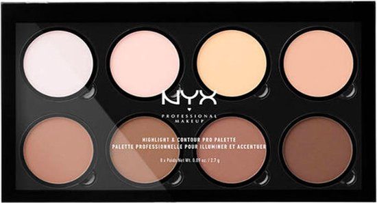 NYX Professional Makeup Highlight & Contour Pro Palette - 8 x 2,7 g