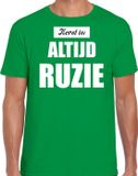 Bellatio Decorations Shoppartners Bv Groen fout Kerstshirt / t-shirt - Kerst is altijd ruzie - heren - Kerstkleding / Christmas outfit XL