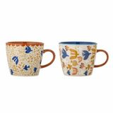 Bloomingville Mok aardewerk bruin Anniversary - set van 2