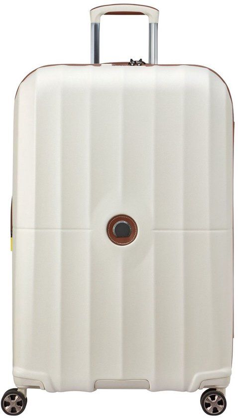 Delsey Carrousel 2 Grote Reiskoffer 77 cm Expandable – 102L – 5 kg – Polycarbonaat – TSA Slot – Zip SECURITECH® 2 – 5 Jaar Garantie - Off White