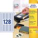 Avery Overige Media Etiketten, wit, 43,2 x 8,5 mm, permanent klevend