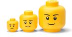 Lego - Opbergbox Hoofd Boy Set van 3 Stuks