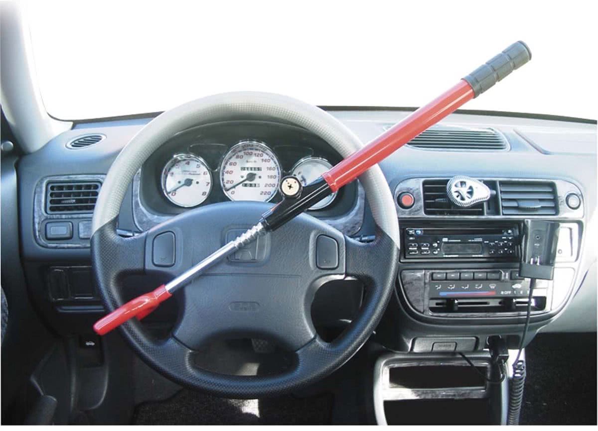 AutoStyle Universeel auto stuurslot rood - voorkomt inbraak