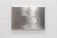Geberit Duofix Element - UP320 - QeramiQ metal bedieningsplaat - wand - 112cm - ronde knoppen - metaal - steel rvs