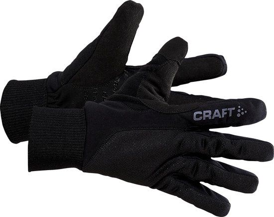 Craft Core Insulate Handschoenen - Zwart/Wit - Maat XL - Unisex - Buitenhandschoen