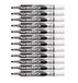 Pentel Maxiflo Dry Wipe Slim Beitel Tip Marker - Zwart (Pack van 12)