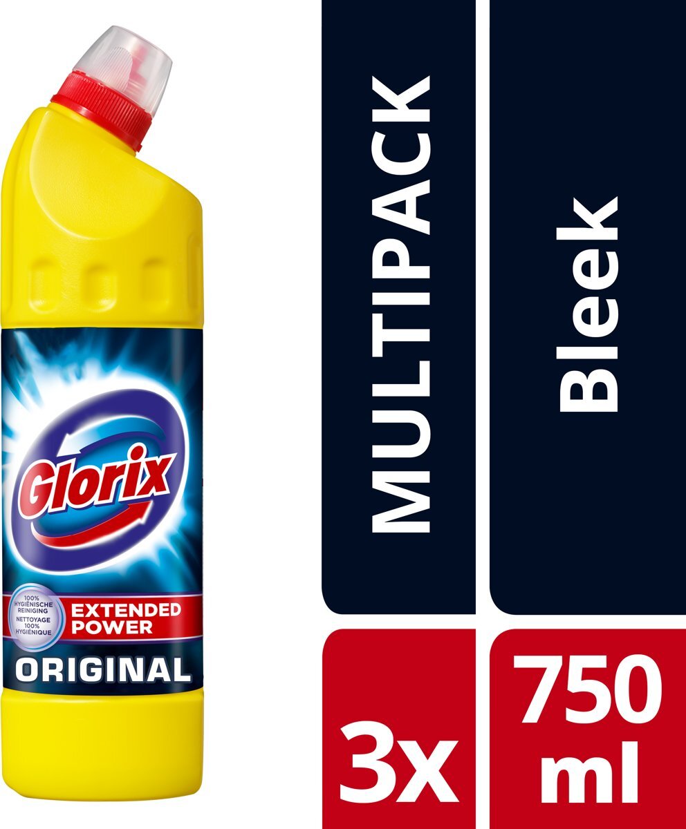 Glorix Original - 3 x 750 ml - Bleek