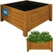 KOTARBAU® Houten Plantenbak, Kiefernhout, 60 x 60 x 30 cm, Eik