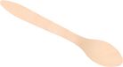 Merkloos Wegwerplepeltjes - 25x stuks - hout - 18 cm - lepels - BBQ/verjaardag/picknick bestek berkenhout